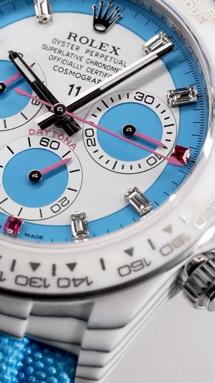 The DiW RAINBOW S UNIQUE Daytona: A Rolex Masterclass in Madness - DiW “RAINBOW S UNIQUE” 地通拿：勞力士瘋狂創意的典範 | WORLDTIMER