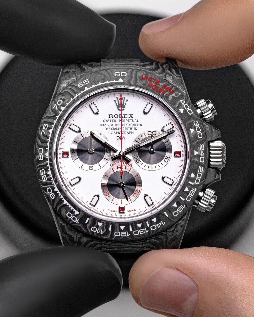 NTPT Carbon Rolex DiW Daytona SPEEDSTER WHITE 全球最輕 NTPT碳纖 勞力士地通拿 DiW | WORLDTIMER