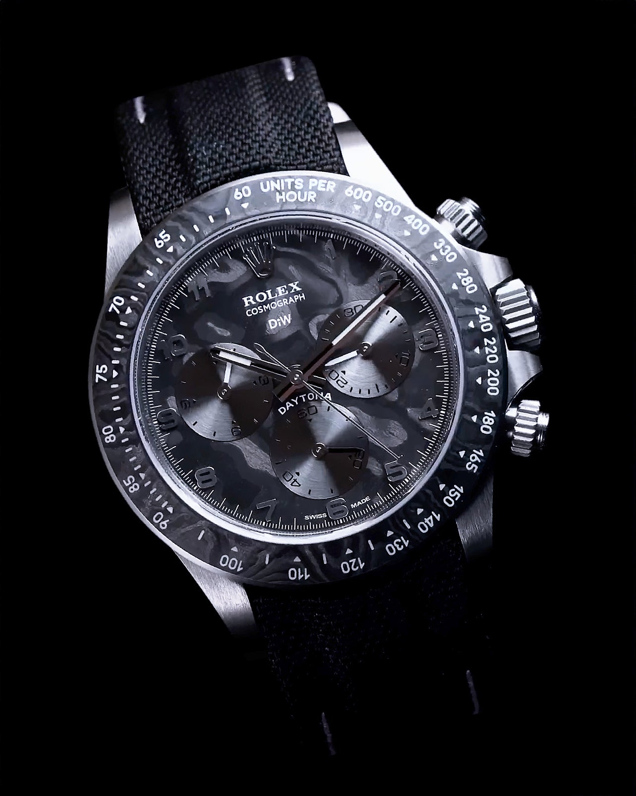 DiW Unleashes the Titanium Rolex Daytona Dream! 第一支 DiW 劳力士 迪通拿 使用钛和碳纤维制造的手表命名 EXCEPTIONAL-1 | WORLDTIMER
