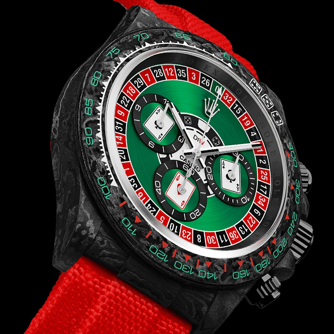 DiW Rolex Daytona LUCKY PLAYER CASINO 41mm 勞力士 碳纖 地通拿 | WORLDTIMER