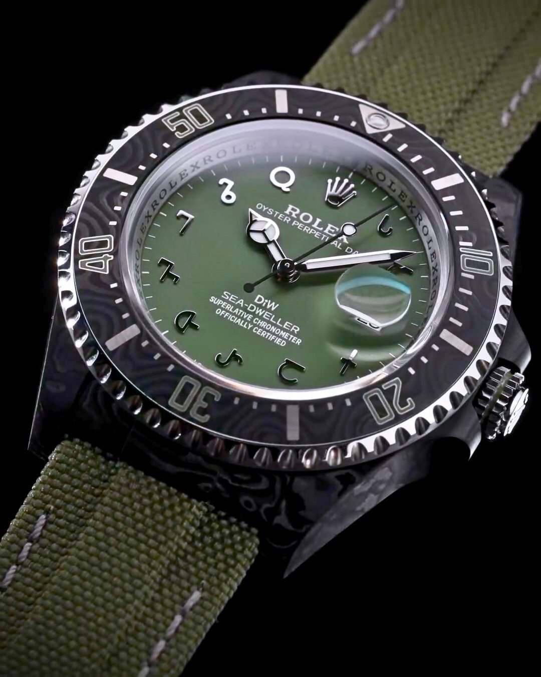 NTPT Carbon Rolex Sea Dweller DiW HUNTER ARABIC UNIQUE 碳纖勞力士 海使型 | WORLDTIMER