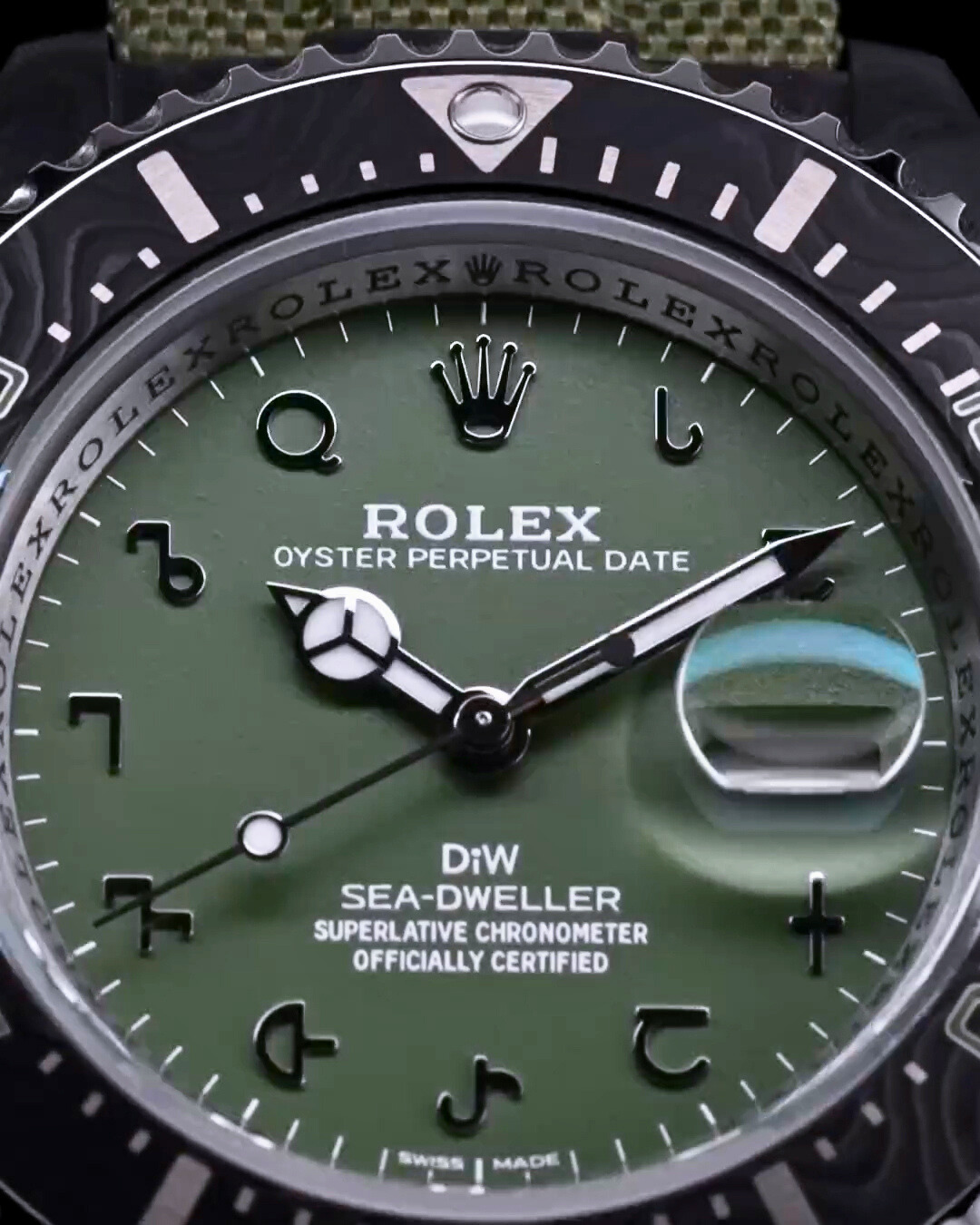 Rolex DiW Carbon Sea Dweller HUNTER ARABIC UNIQUE 勞力士 碳纖海使型 | WORLDTIMER
