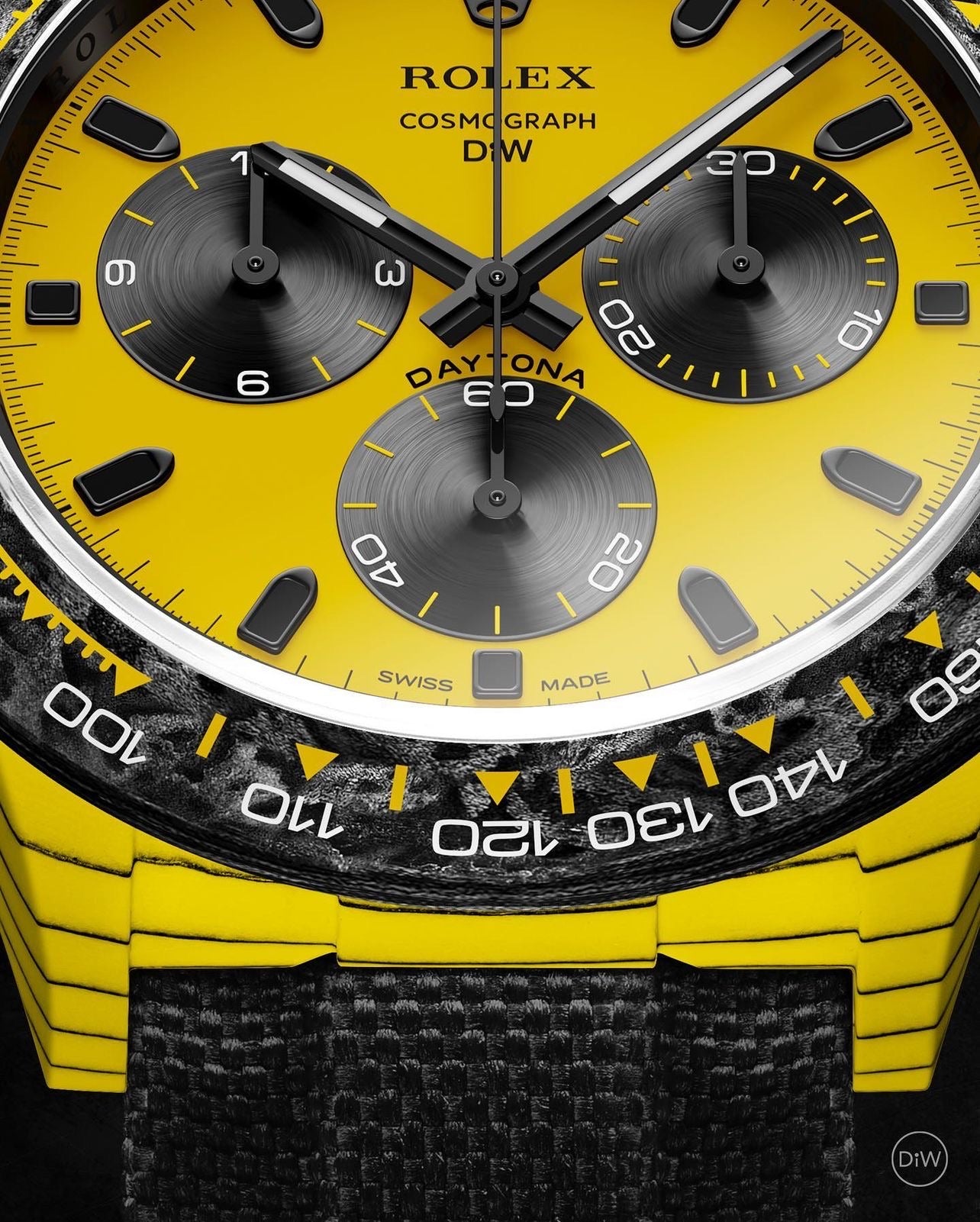 DiW Rolex Daytona BumbleBEE CarboQuartz 大黃蜂 勞力士DiW 地通拿 | WORLDTIMER