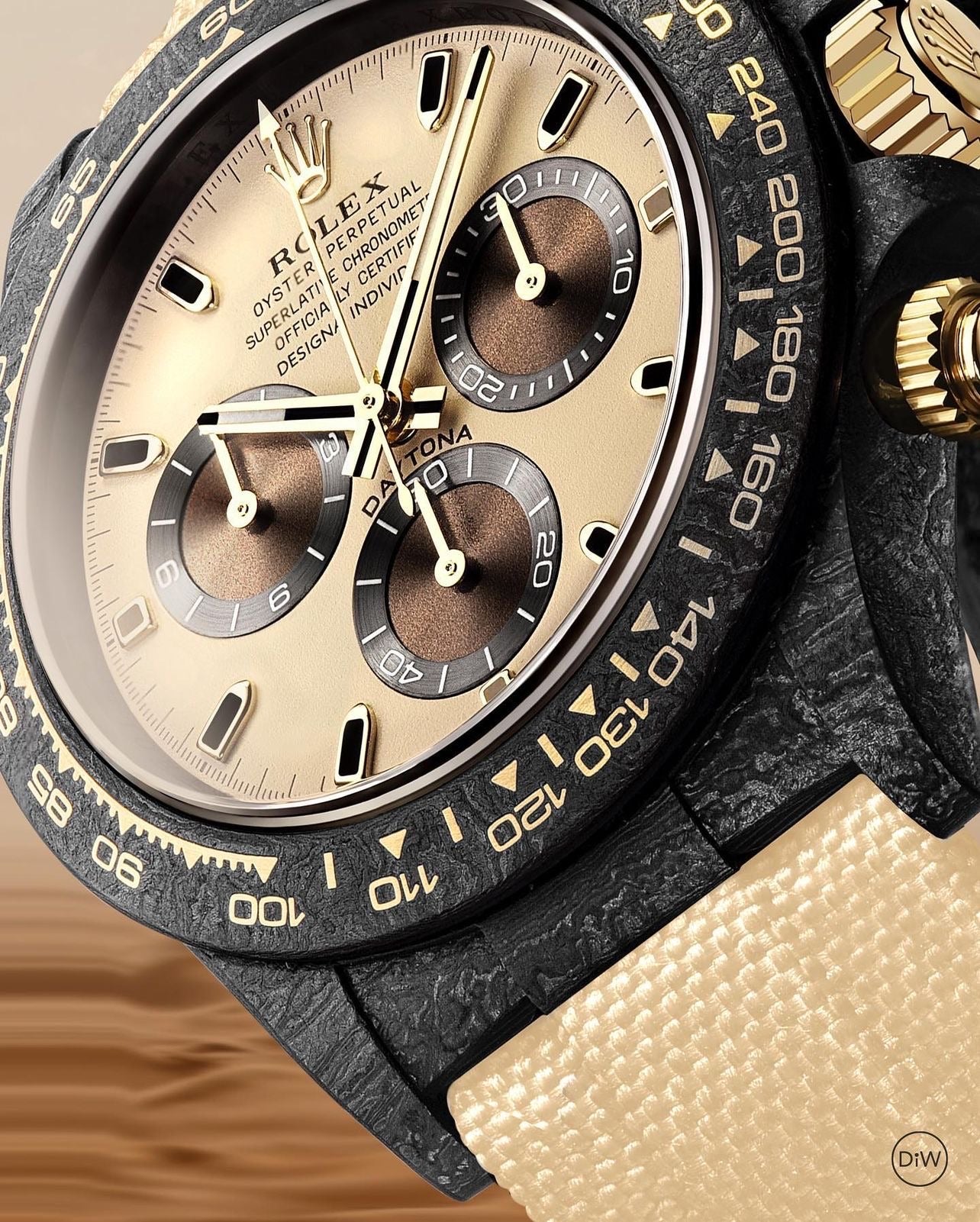 Rolex DiW Daytona DESERT EAGLE CARBON 碳纤 劳力士迪通拿 | WORLDTIMER