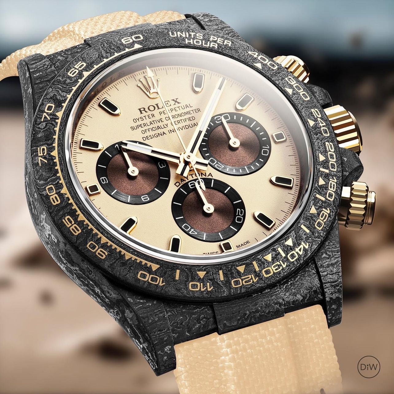 Rolex DiW Daytona DESERT EAGLE CARBON 碳纤 劳力士迪通拿 | WORLDTIMER