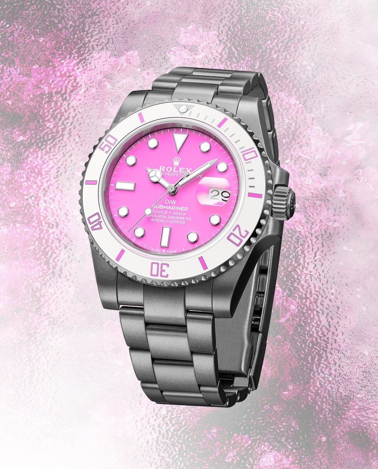 Rolex DiW Submariner FUCHSIA Rolex DiW Submariner FUCHSIA 水鬼 勞力士女士錶 | WORLDTIMER | WORLDTIMER