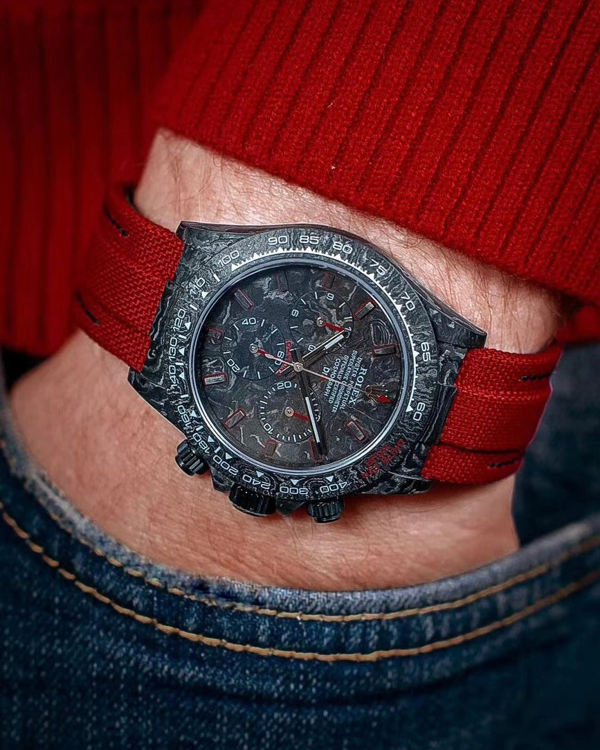 NTPT Carbon DiW Rolex Daytona RED EDITION UNIQUE Piece 碳纖 勞力士地通拿 | WORLDTIMER