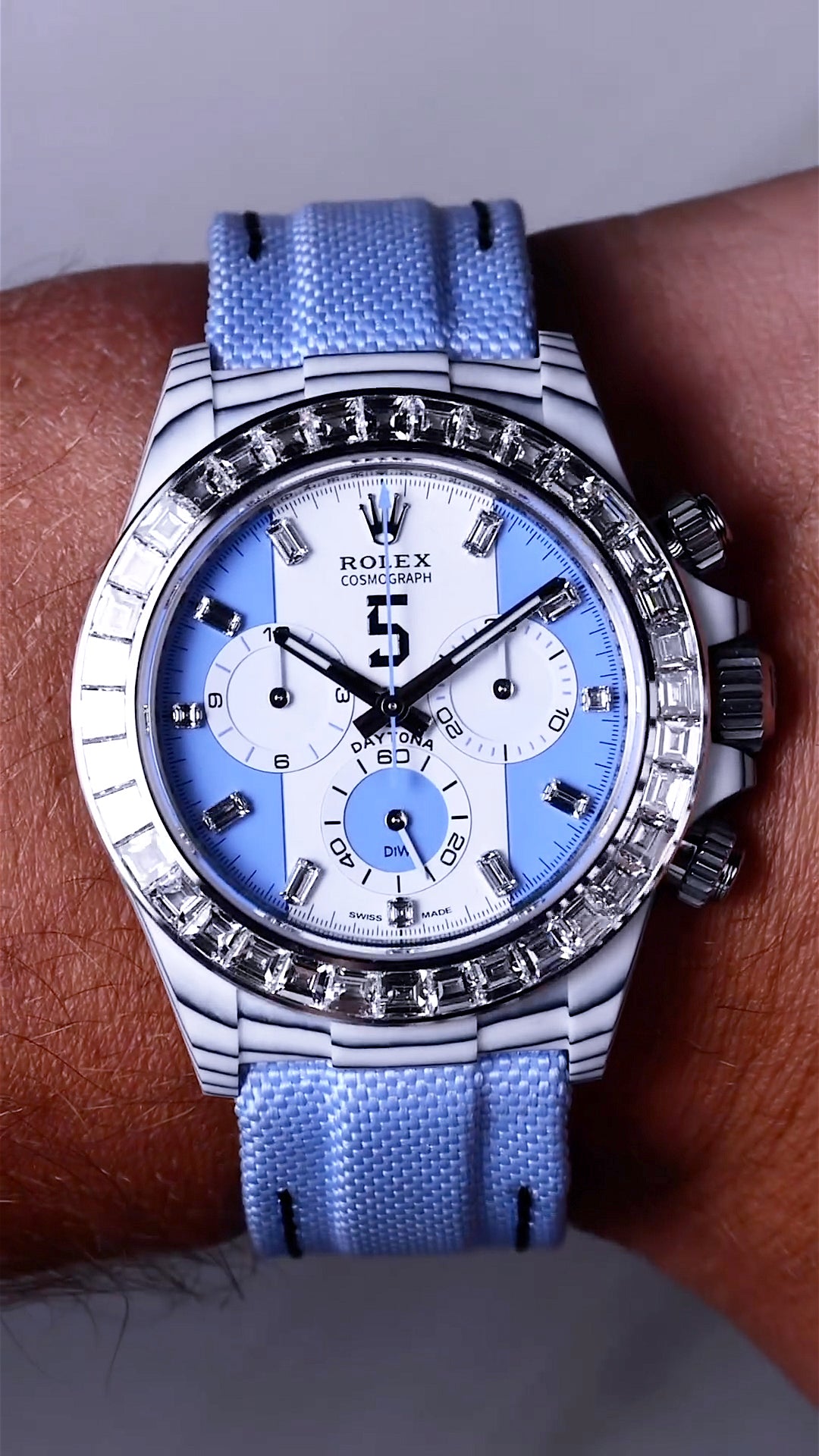 Rolex DiW Daytona LEANDRO PAREDES Diamond Bezel | WORLDTIMER