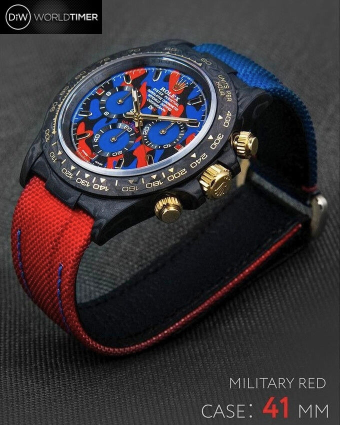 DiW Rolex Daytona MILITARY RED 41mm 勞力士地通拿41毫米 | WORLDTIMER