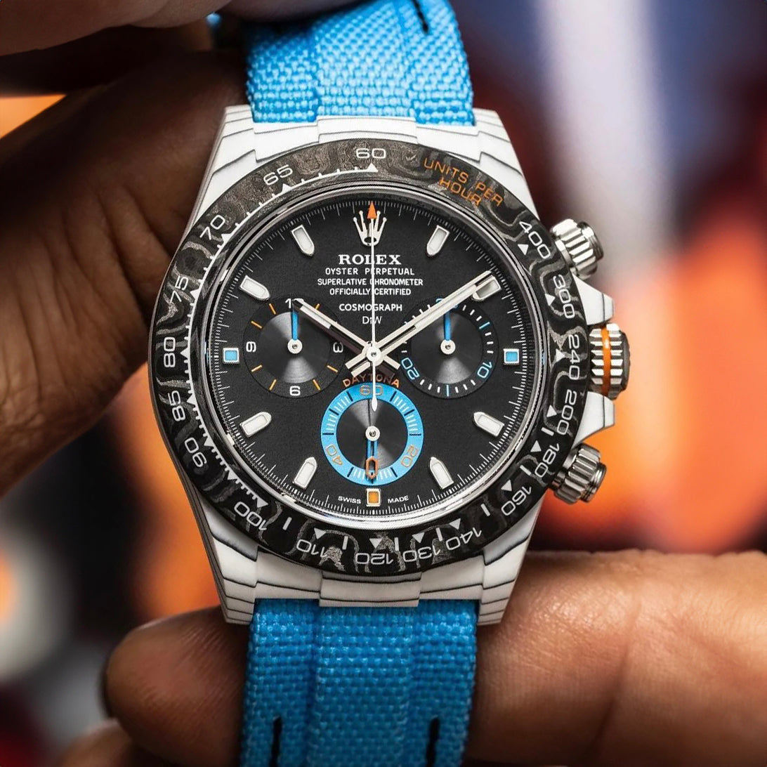 DiW 勞力士 地通拿 RACING BLUE 石英纖維 Rolex Daytona | WORLDTIMER