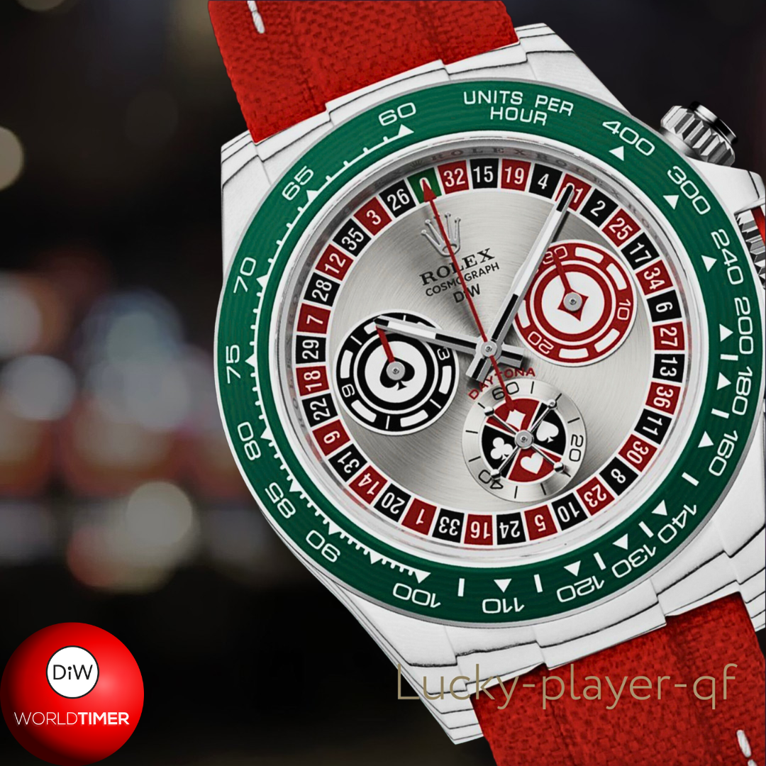 Rolex DiW Daytona "LUCKY PLAYER QF", Fully Made by Quartz Fiber (QF) 全石英纖維 勞力士DiW 地通拿 | WORLDTIMER