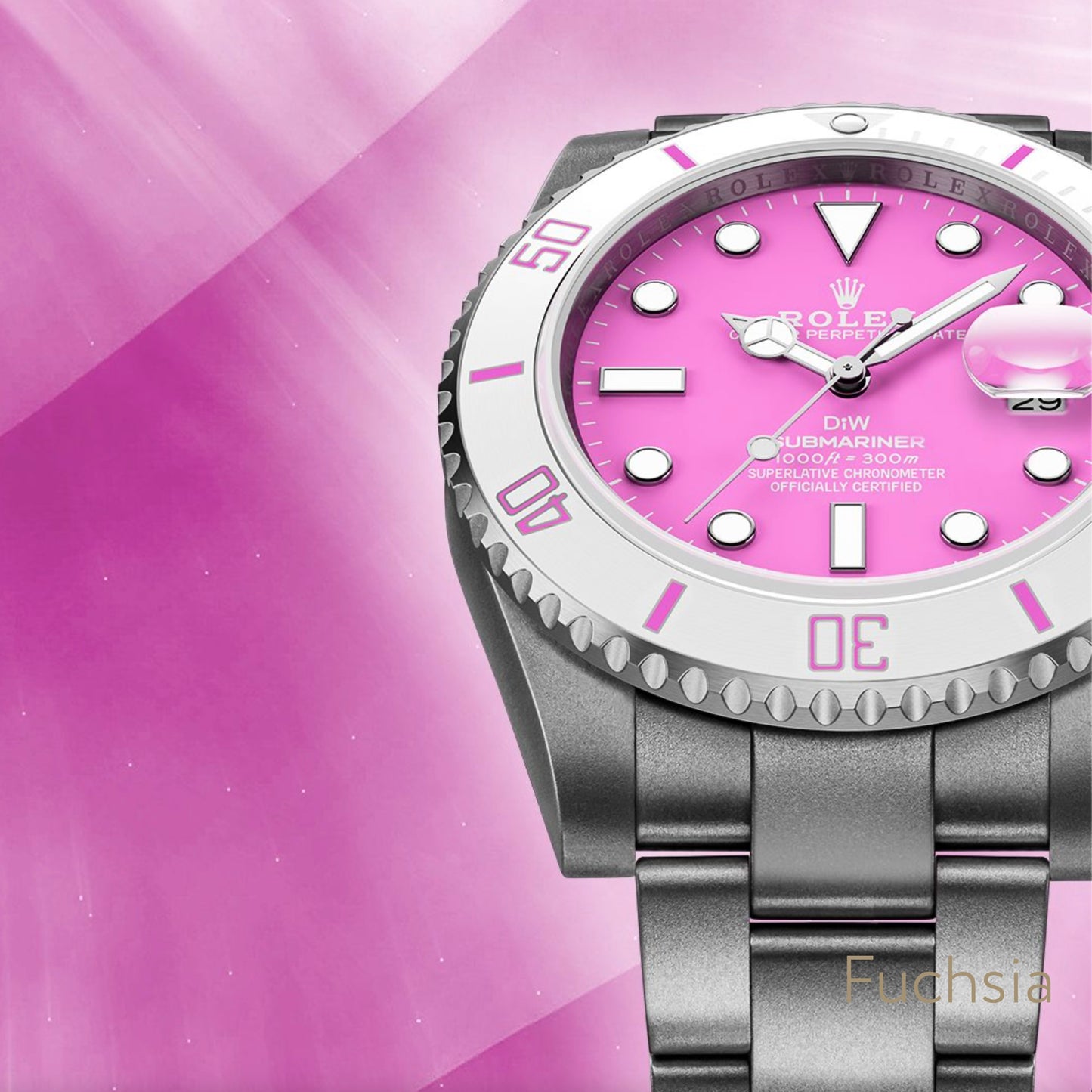 Rolex DiW Submariner FUCHSIA 勞力士 水鬼 女士錶 | WORLDTIMER