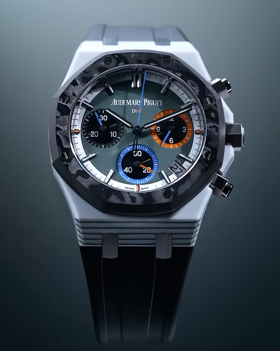 DiW Quartz Fiber AP Royal Oak Chronograph 26240 RO RACER 碳纖愛彼 皇家橡樹計時腕錶 | WORLDTIMER