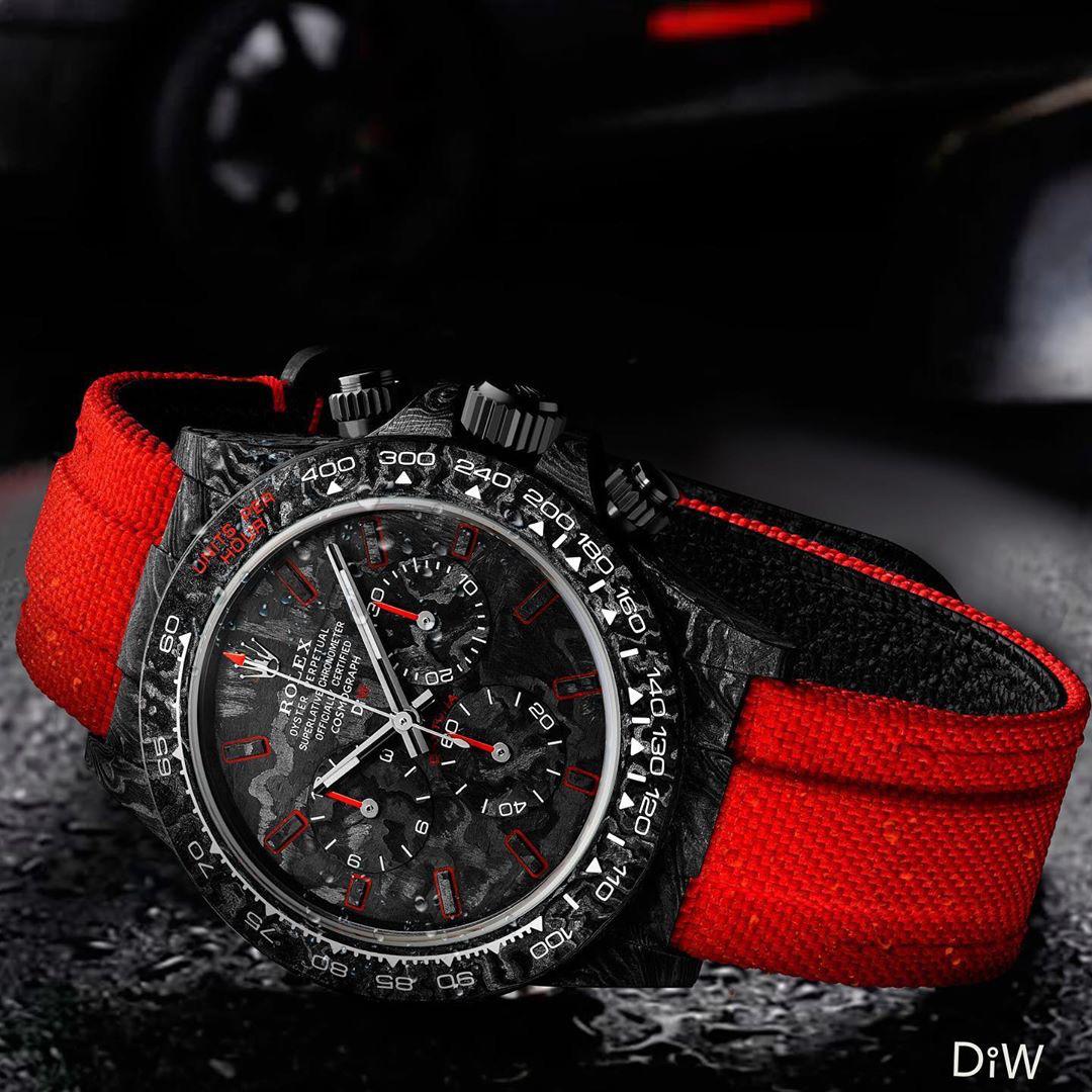 NTPT Carbon Rolex DiW Daytona RED EDITION UNIQUE Piece 碳纖 勞力士地通拿 | WORLDTIMER