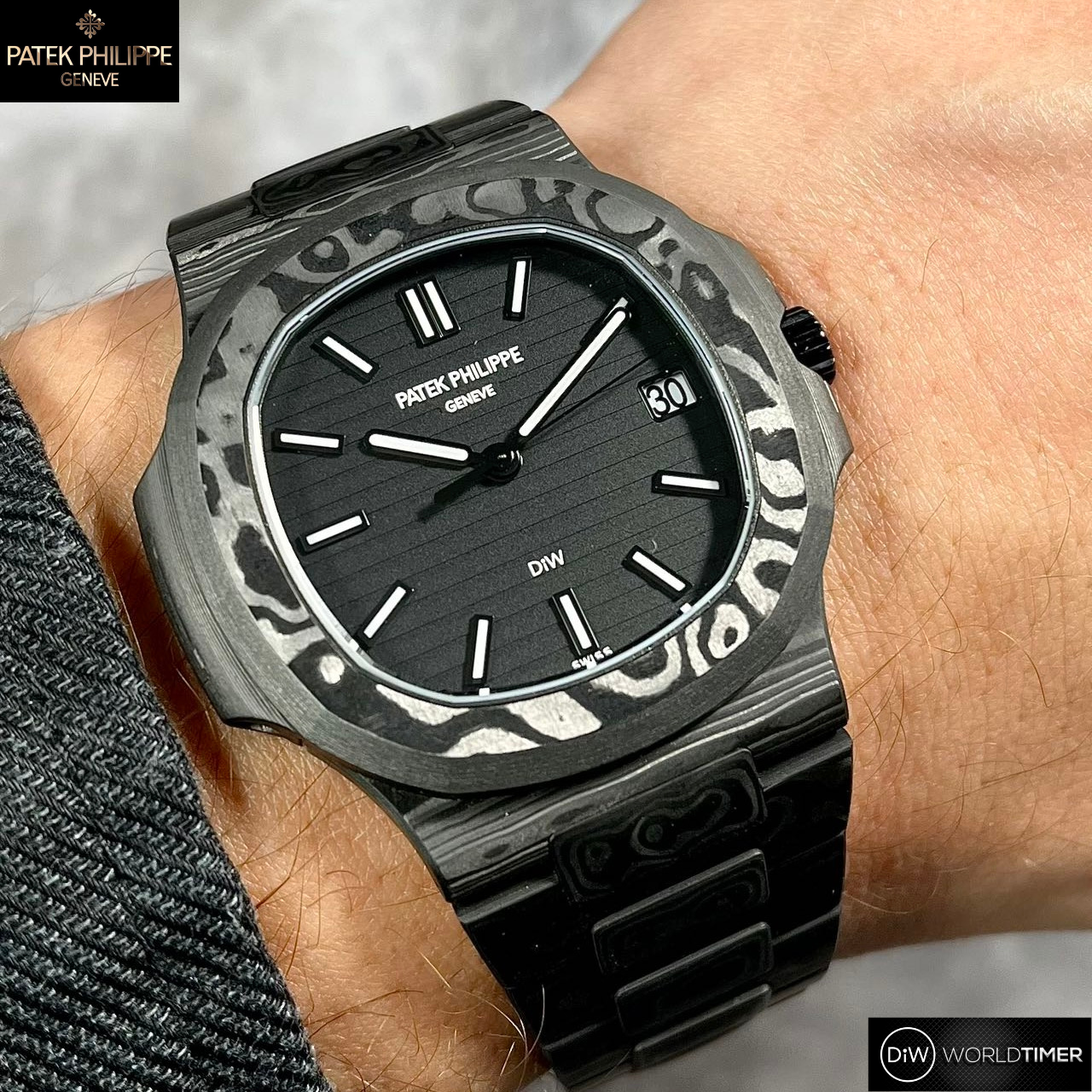 百達翡麗 Nautilus DiW Black Grail Project ALL CARBON BLACK | WORLDTIMER