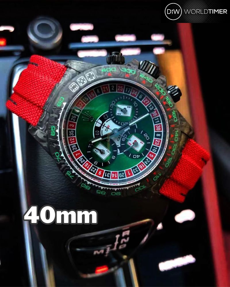 DiW 41mm Rolex Daytona LUCKY PLAYER (CASINO) 41mm (Retail: €58 990)