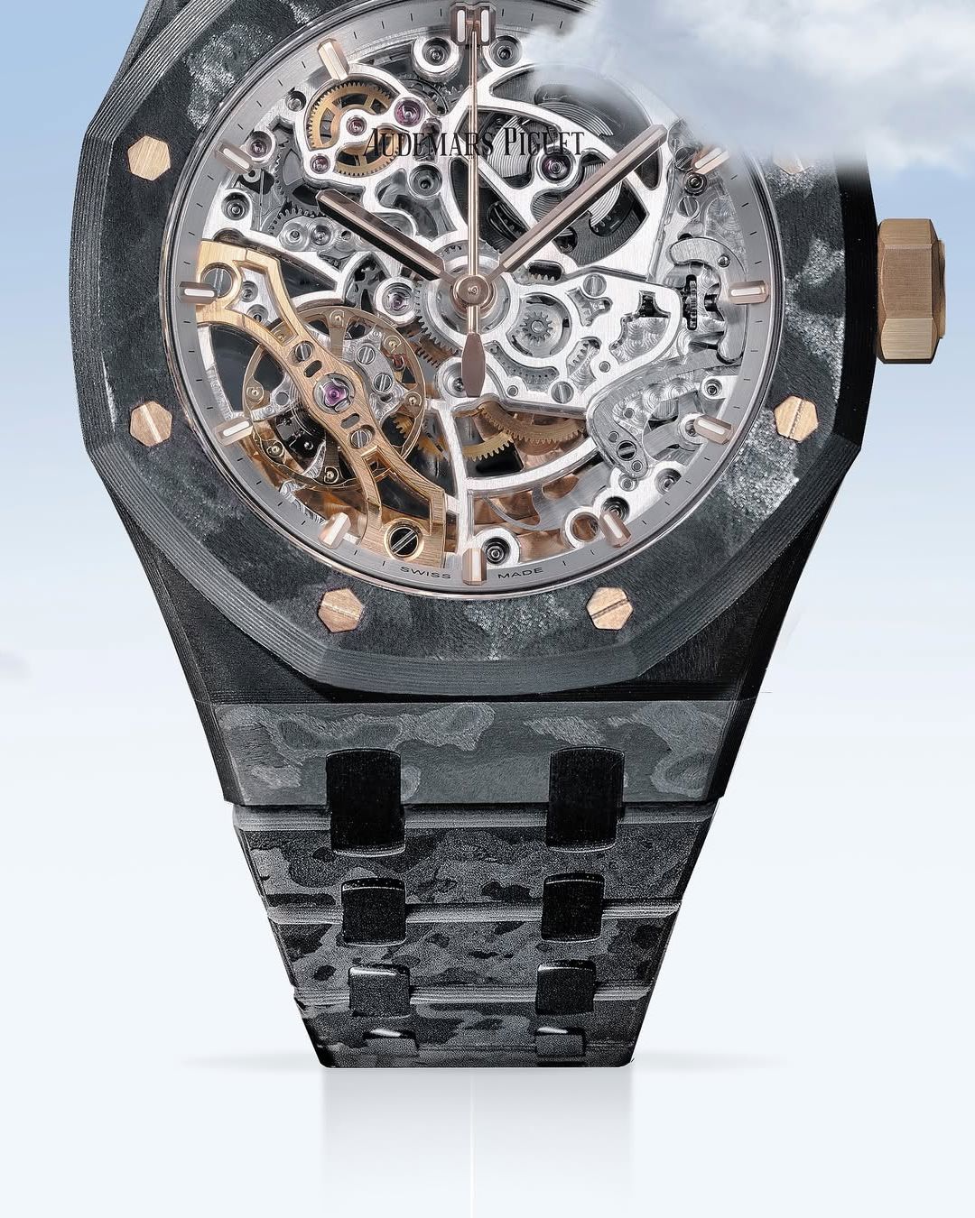 DiW All Carbon AP Royal Oak Double Balance Wheel Openworked 15467OR MHS Project (Retail: €100 000)