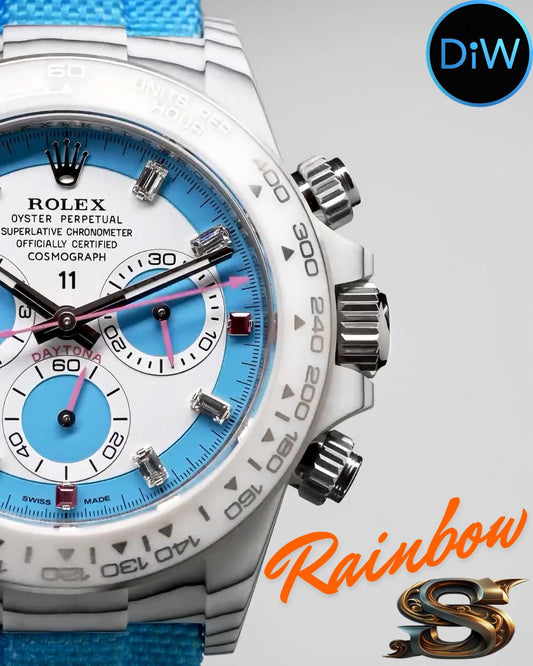 DiW Rolex Daytona CarboQuartz "RAINBOW S UNIQUE" (Retail: €65 990)