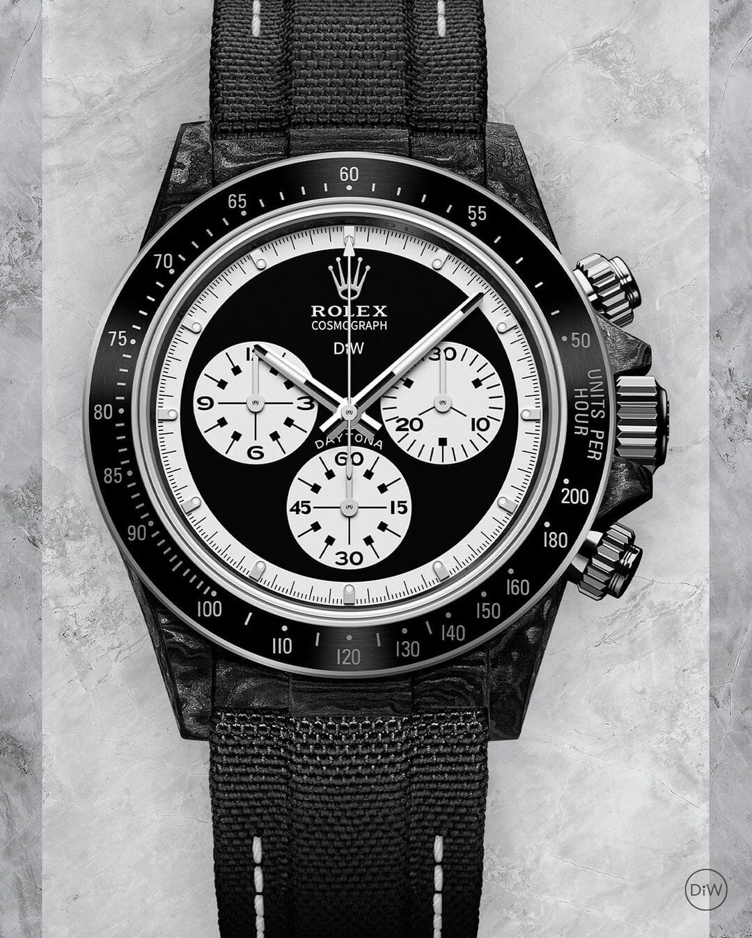 NTPT Carbon DiW Rolex Daytona PAUL NEWMAN BLACK SC 碳纖維 勞力士地通拿 | WORLDTIMER