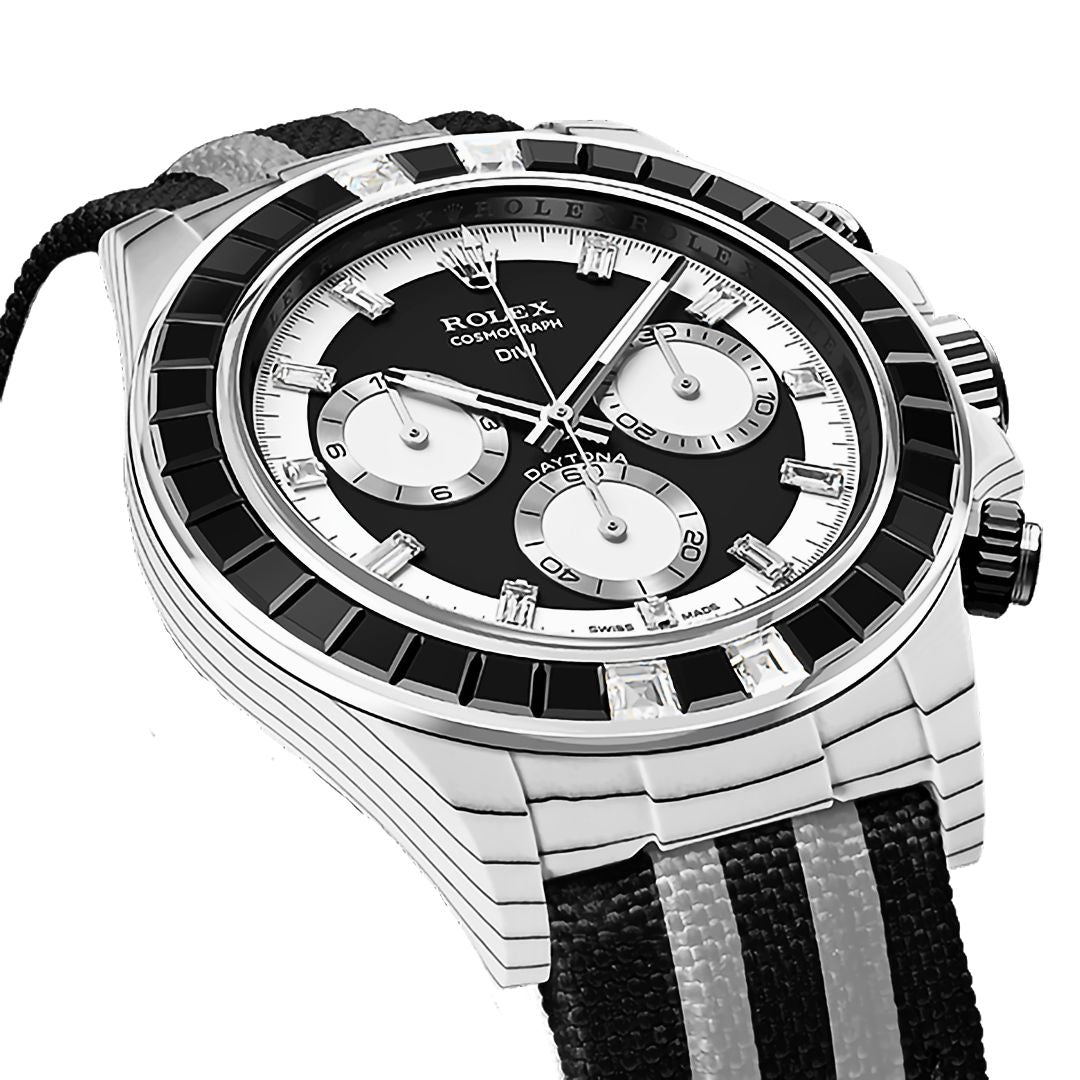 DiW Rolex Daytona "RAINBOW SPORT BLACK" In Quartz Fiber (Retail: €74 990)