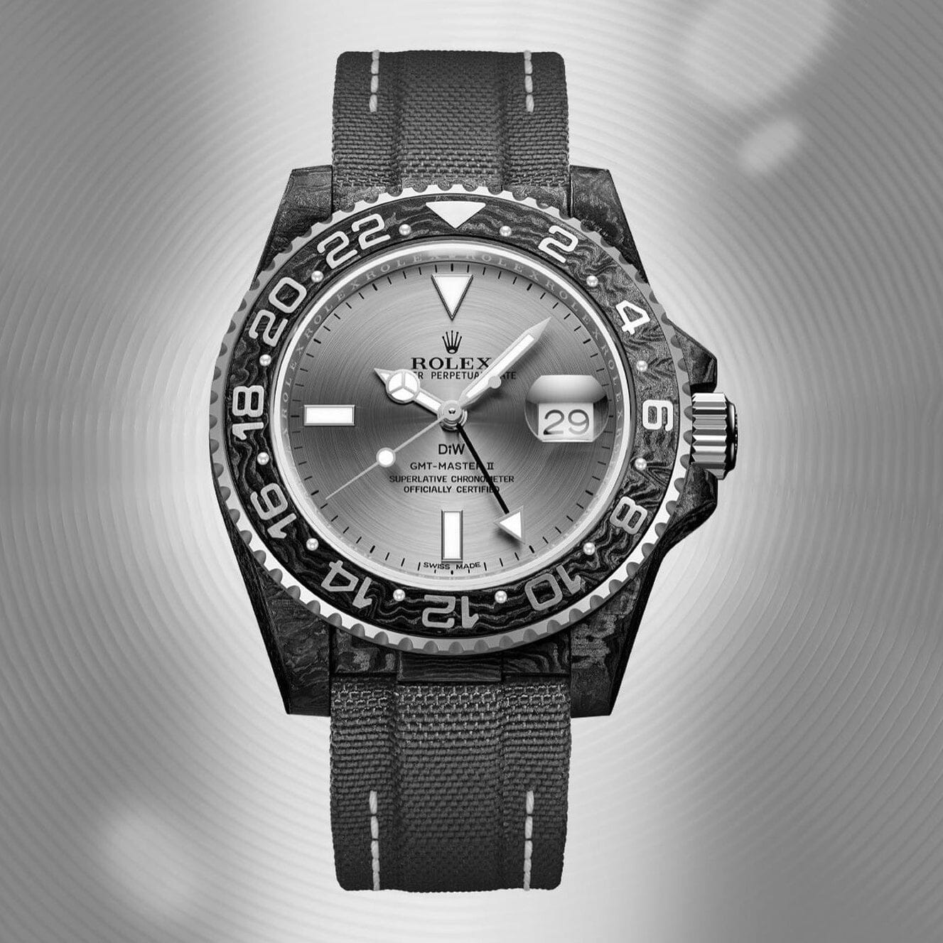 NTPT Carbon Rolex GMT Master SILVER C 勞力士 格林尼治型 DiW | WORLDTIMER