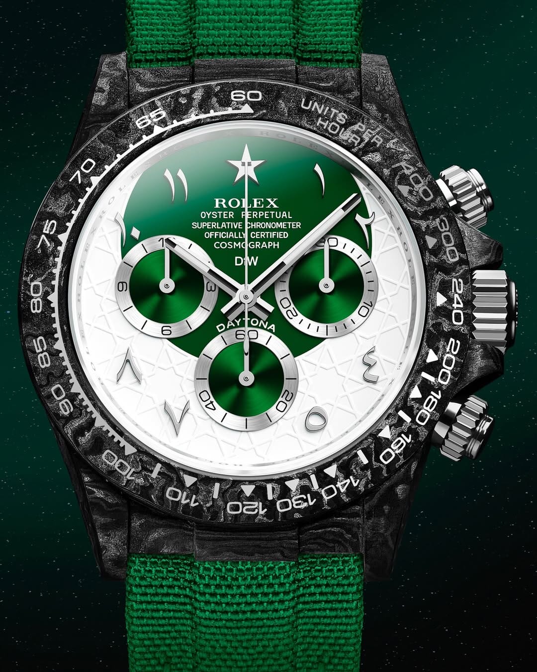 DiW Rolex Graphite Daytona RAMADAN 40mm DiW勞力士 碳纖維地通拿 | WORLDTIMER
