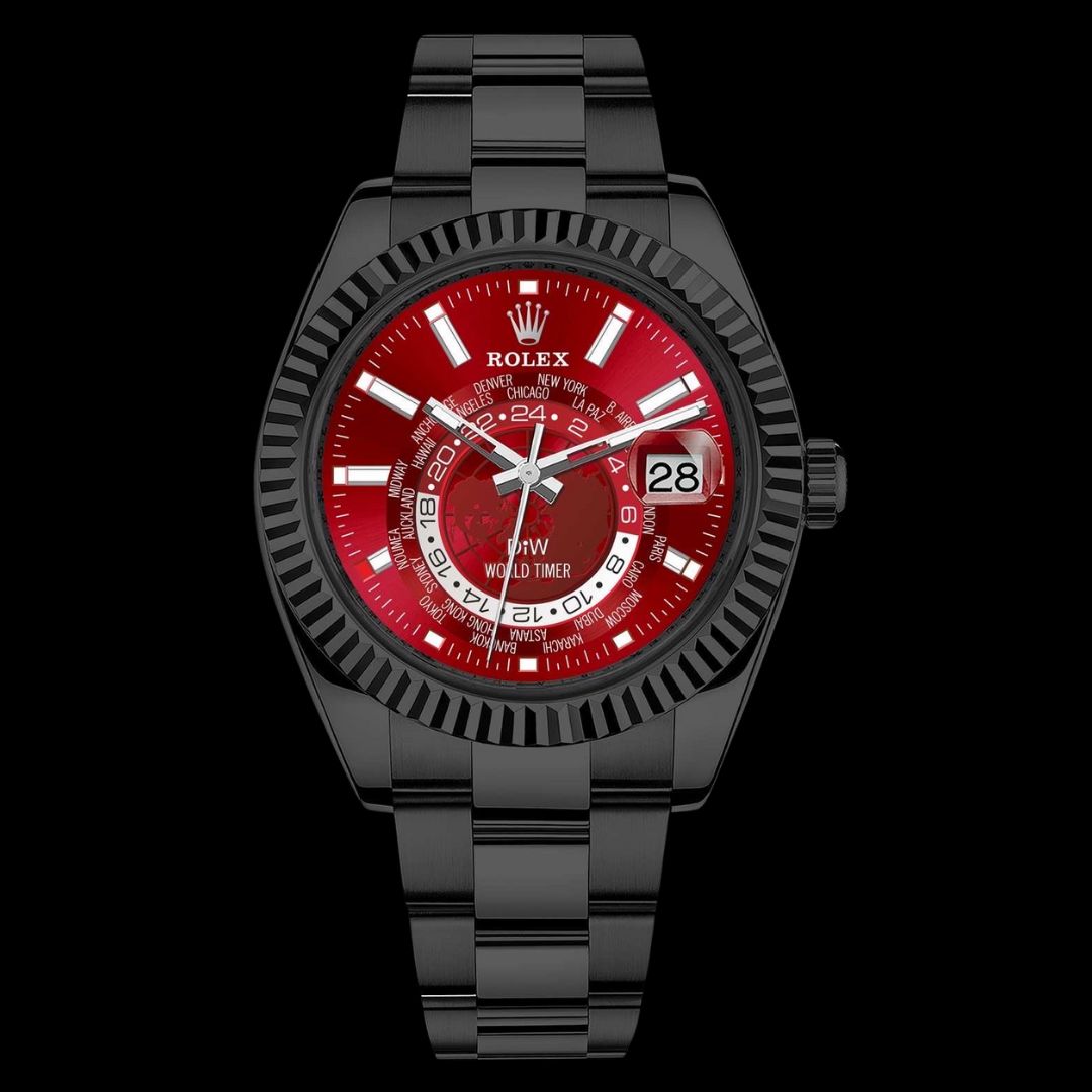 DiW Rolex Sky Dweller 326934 "BLACK DLC RED" (Retail:EUR 44 990)
