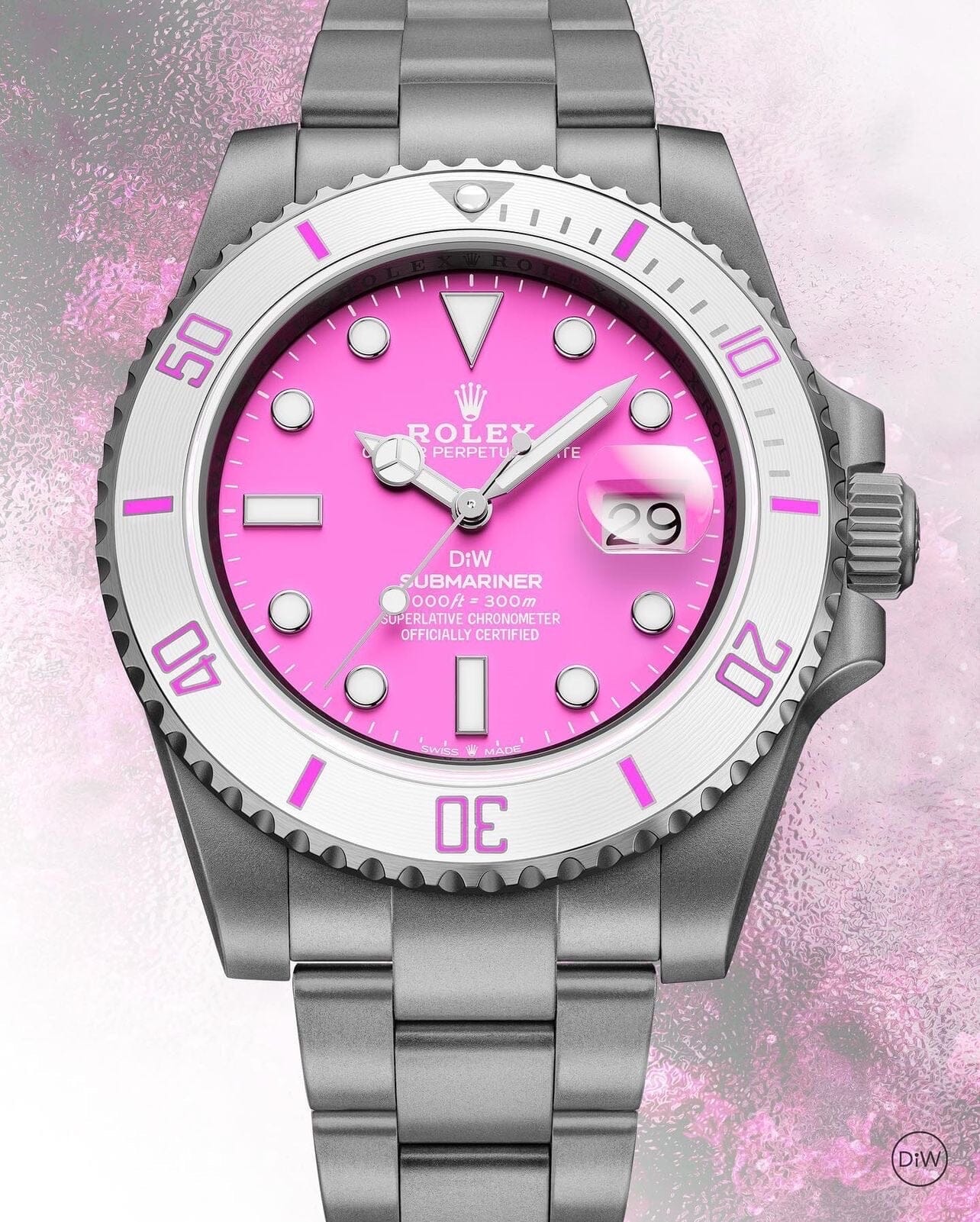 Rolex DiW Submariner FUCHSIA 勞力士 水鬼 女士錶 | WORLDTIMER