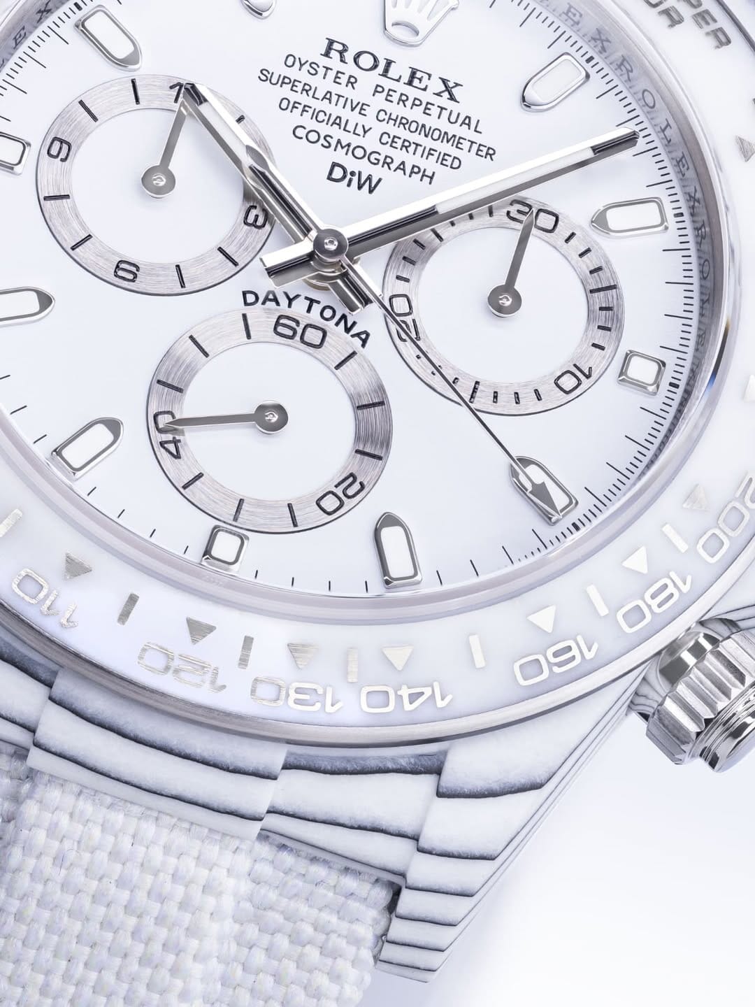 UNIQUE DiW All White Rolex Daytona YUKI 独一无二雪姬 DiW劳力士 熊猫迪 | WORLDTIMER