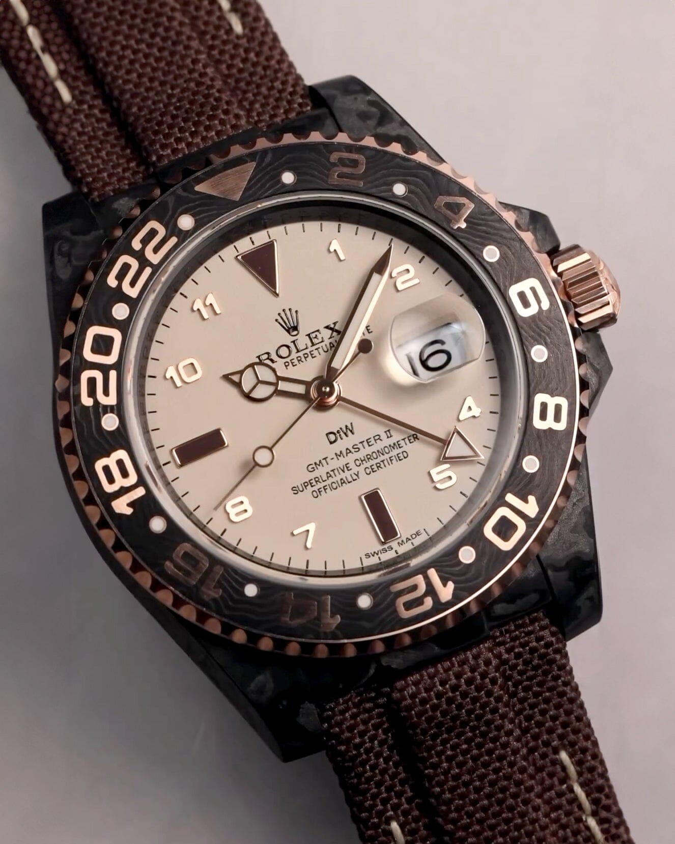 Rolex NTPT 碳纖 DiW 勞力士 格林尼治型 "GMT DE EVEROSE" Rolex GMT Master 2 | WORLDTIMER