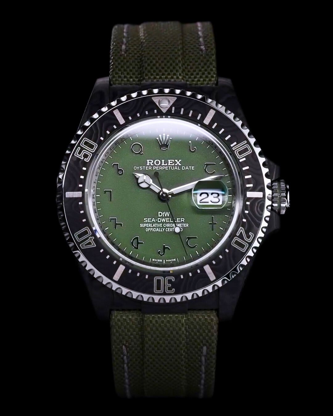 NTPT Carbon DiW Rolex Sea-Dweller "HUNTER ARABIC UNIQUE" (Retail: €47 990)