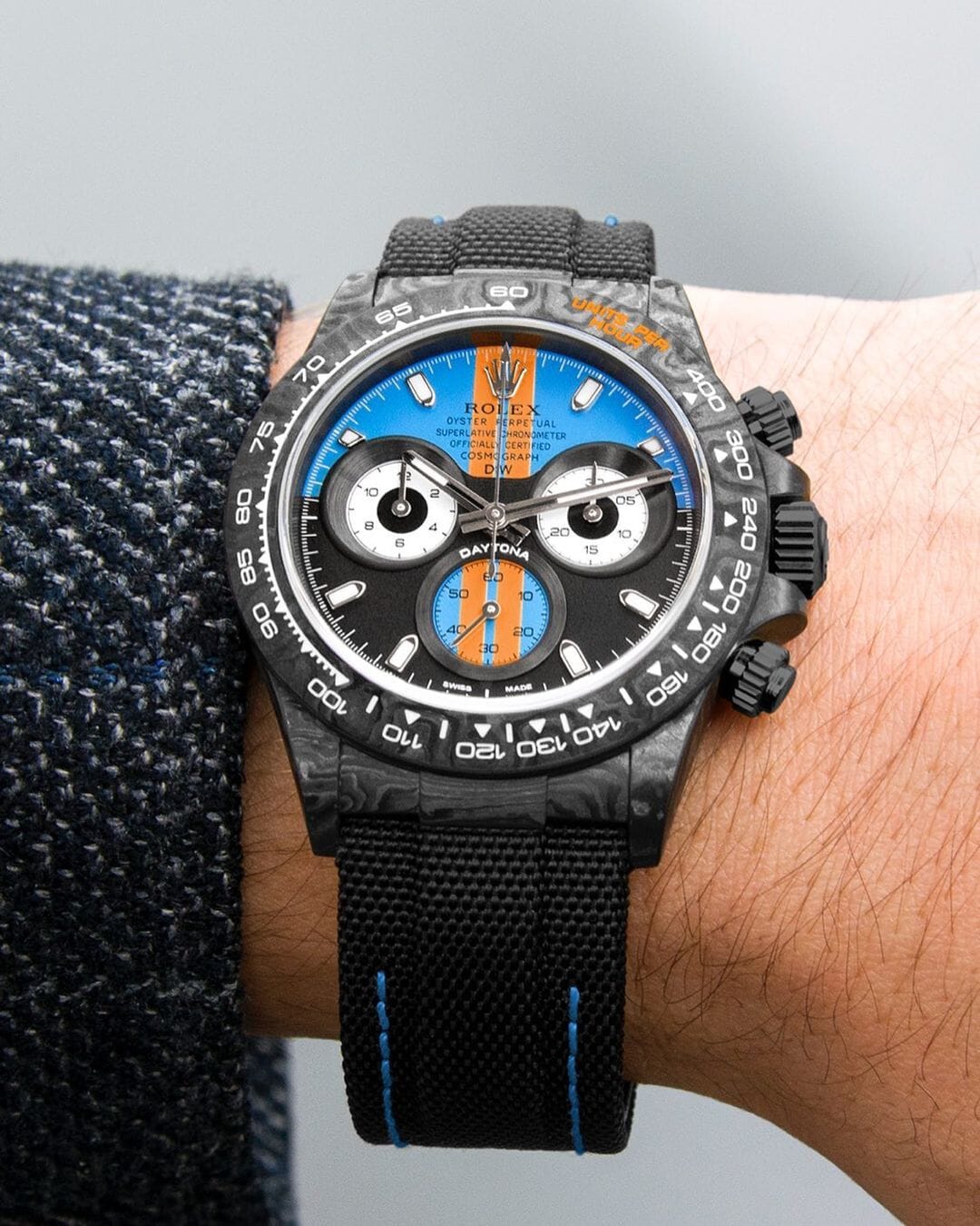 NTPT Carbon Rolex DiW Daytona GT BLUE 勞力士 地通拿 DiW | WORLDTIMER