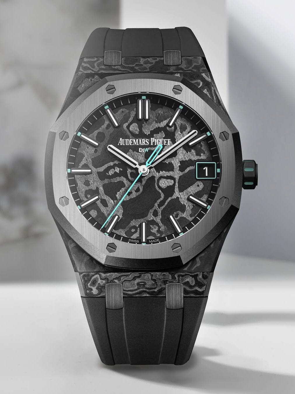 NTPT Carbon Royal Oak 15500ST DiW VOIDLINE AQUA 愛彼 皇家橡樹 15500ST | WORLDTIMER
