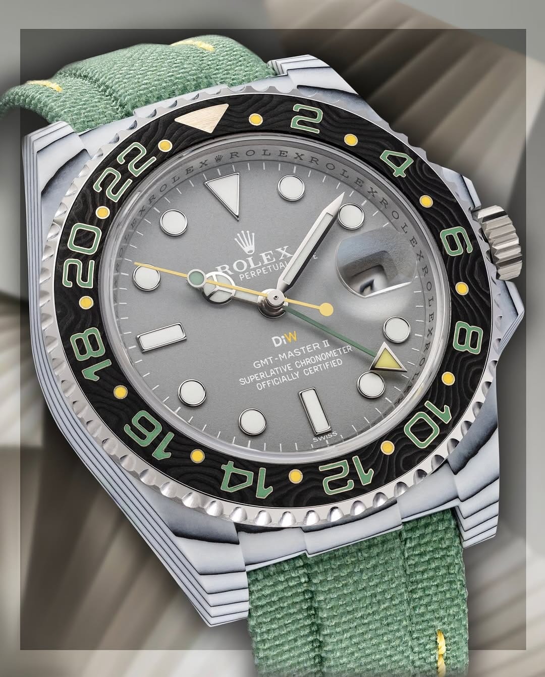 Rolex DiW GMT Master "VERDANT GRAY" CarboQuartz (Retail: €44 990)