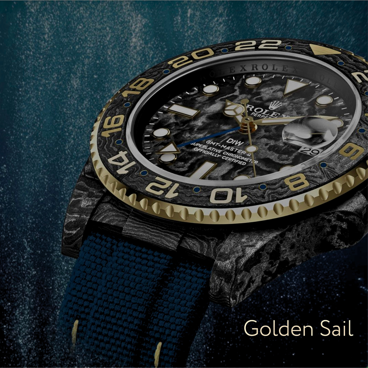 NTPT Carbon Rolex GMT Master 2 GOLDEN SAIL 勞力士 格林尼治型 DiW | WORLDTIMER
