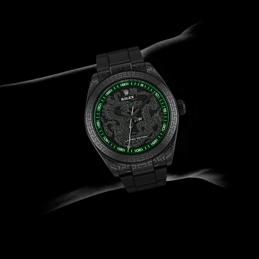 DiW Rolex Milgauss DRAGON 116400GV Rolex 116400 龍年特別版 | WORLDTIMER