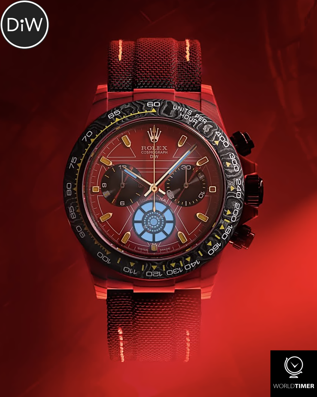 IRON MAN DiW Rolex Daytona CarboQuartz 勞力士地通拿 石英纖維 | WORLDTIMER
