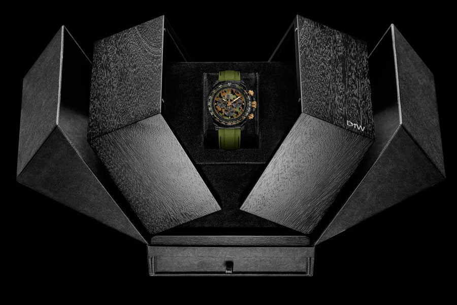 DiW Carbon Rolex Daytona "MILITARY GREEN UNIQUE 2" | WORLDTIMER