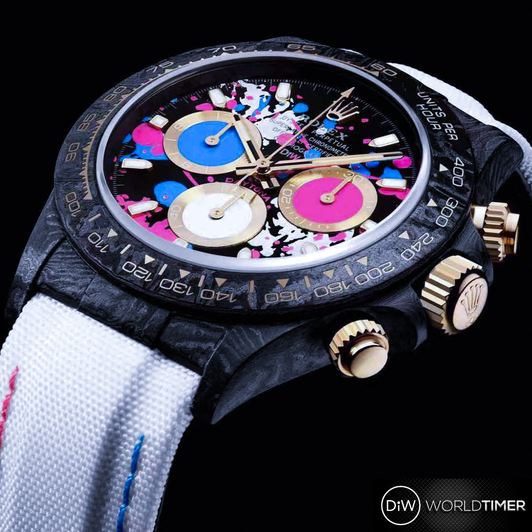 NTPT Carbon Rolex DiW Daytona MOTLEY LADY UNIQUE 勞力士 地通拿 女士錶 | WORLDTIMER