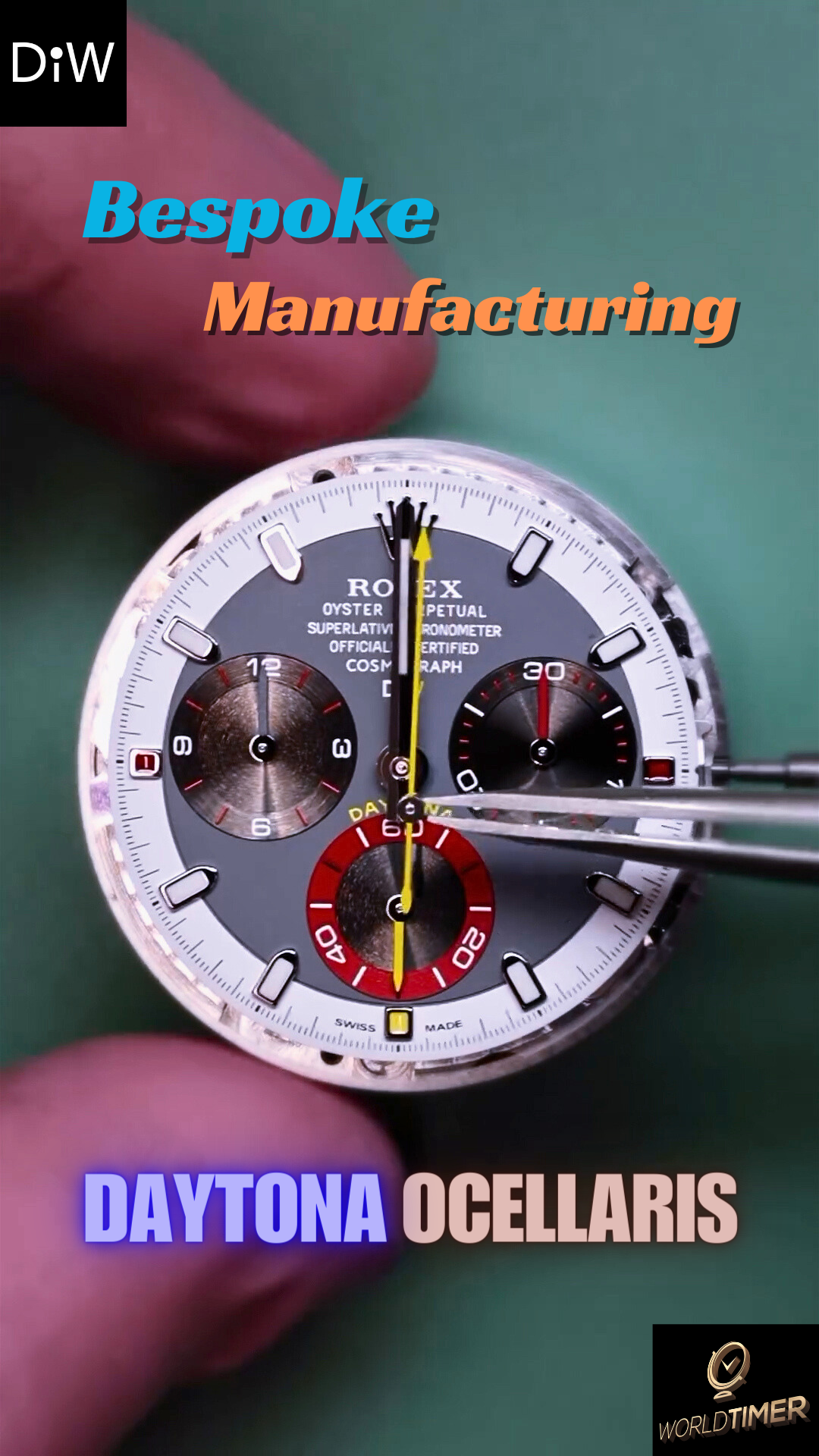 Tailor-Made Rolex DiW Daytona OCELLARIS Unique Piece 獨一無二客製 勞力士 地通拿 | WORLDTIMER