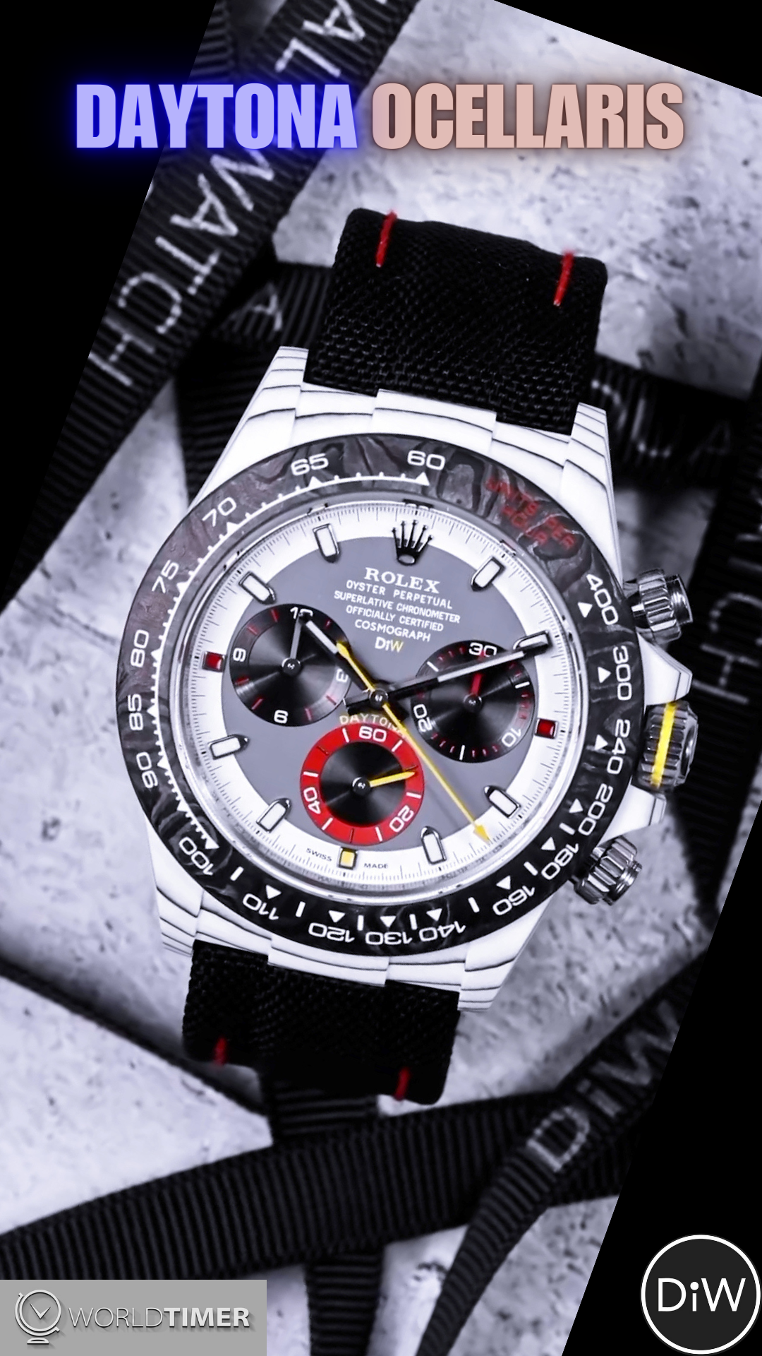 Tailor-Made Rolex DiW Daytona OCELLARIS Unique Piece 獨一無二客製 勞力士 地通拿 | WORLDTIMER