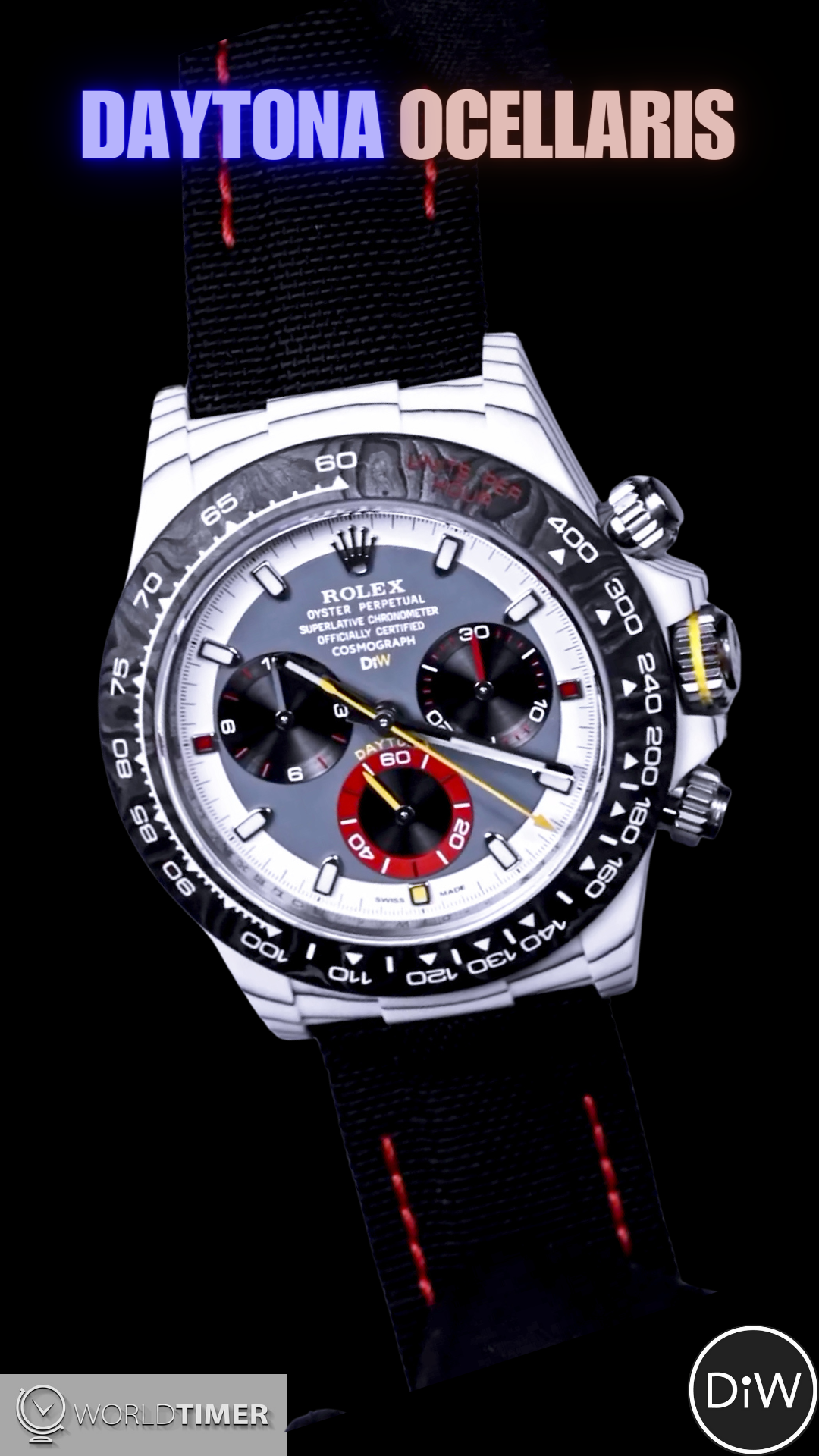 Tailor-Made Rolex DiW Daytona OCELLARIS Unique Piece 獨一無二客製 勞力士 地通拿 | WORLDTIMER