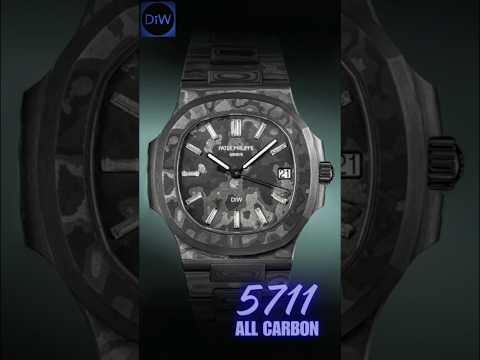 DiW Patek Philippe Nautilus BLACK GRAIL DIAMOND MARKERS All NTPT Carbon Fiber 百達翡麗Nautilus 金鷹5711 全碳纖維鑽石刻度 | WORLDTIMER
