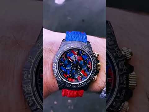 NTPT Carbon DiW Rolex Daytona MILITARY RED | WORLDTIMER