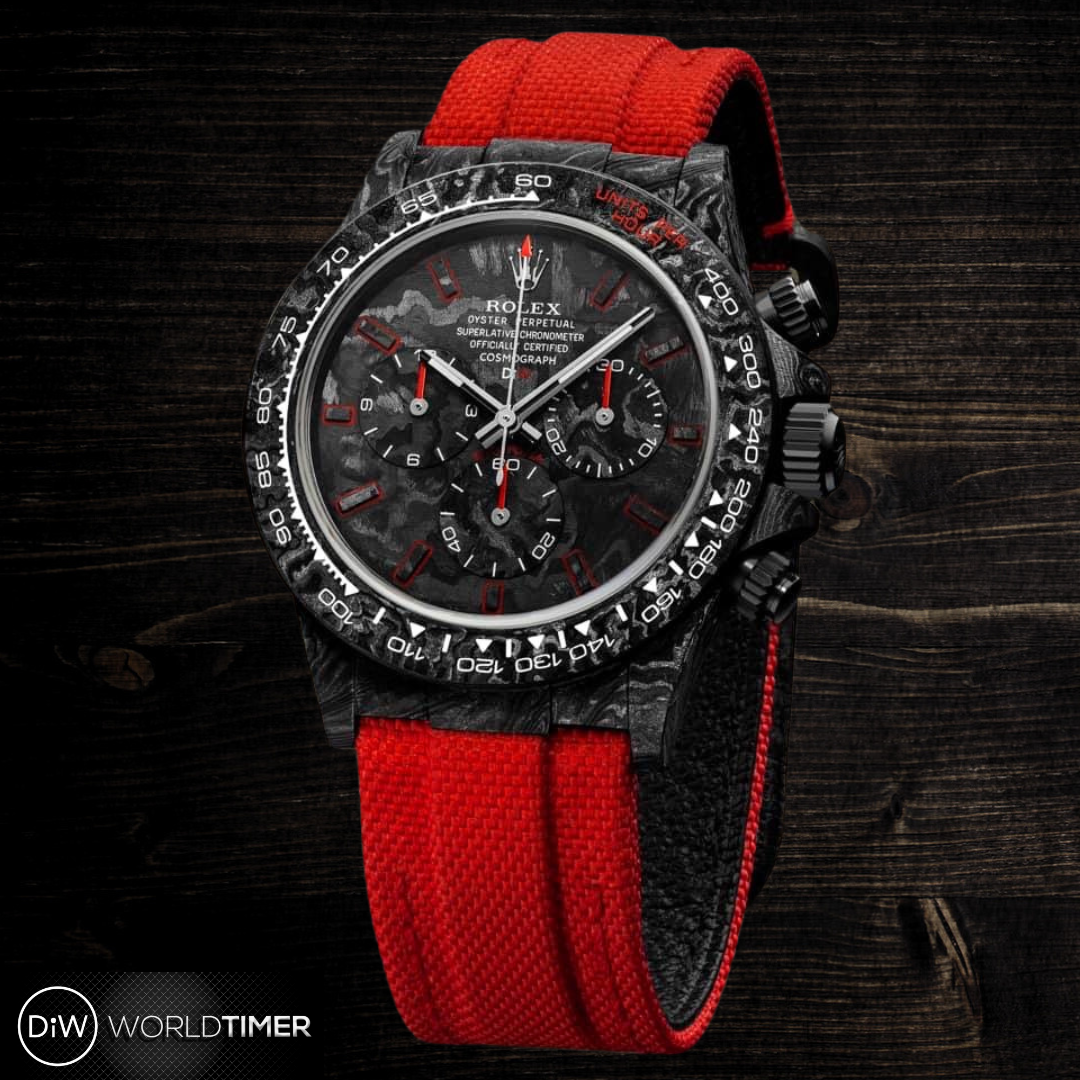 NTPT Carbon DiW Rolex Daytona RED EDITION UNIQUE Piece 碳纖 勞力士地通拿 | WORLDTIMER