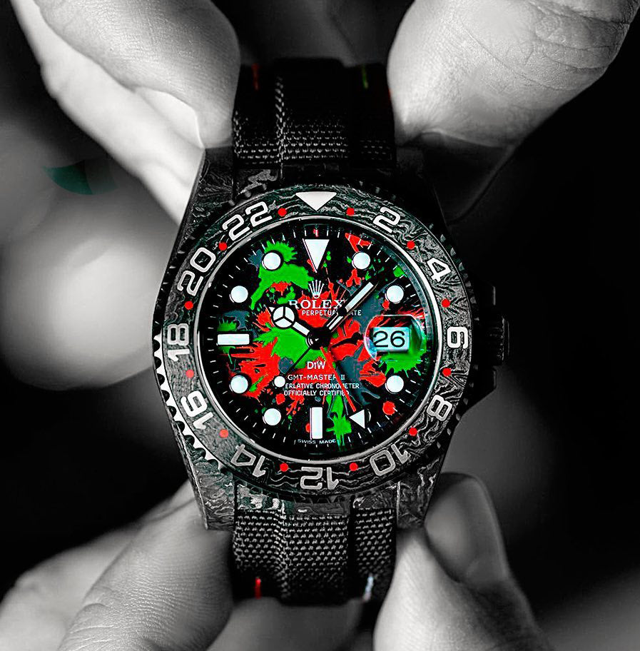 NTPT Carbon Rolex GMT Master 2 MOTLEY GMT 勞力士 格林尼治型 DiW | WORLDTIMER