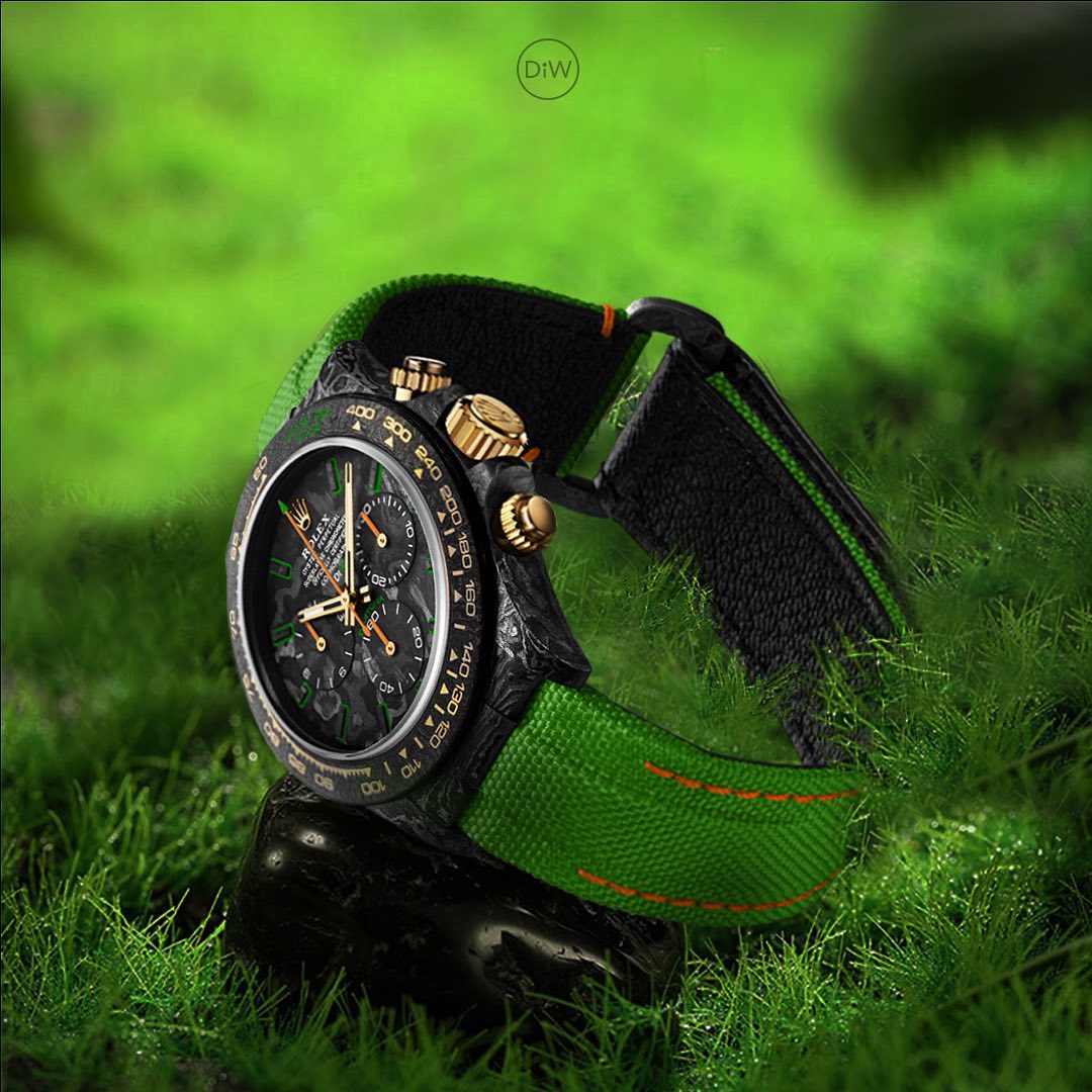 DiW ALL CARBON LIME Rolex Daytona 勞力士地通拿 碳纖維 | WORLDTIMER