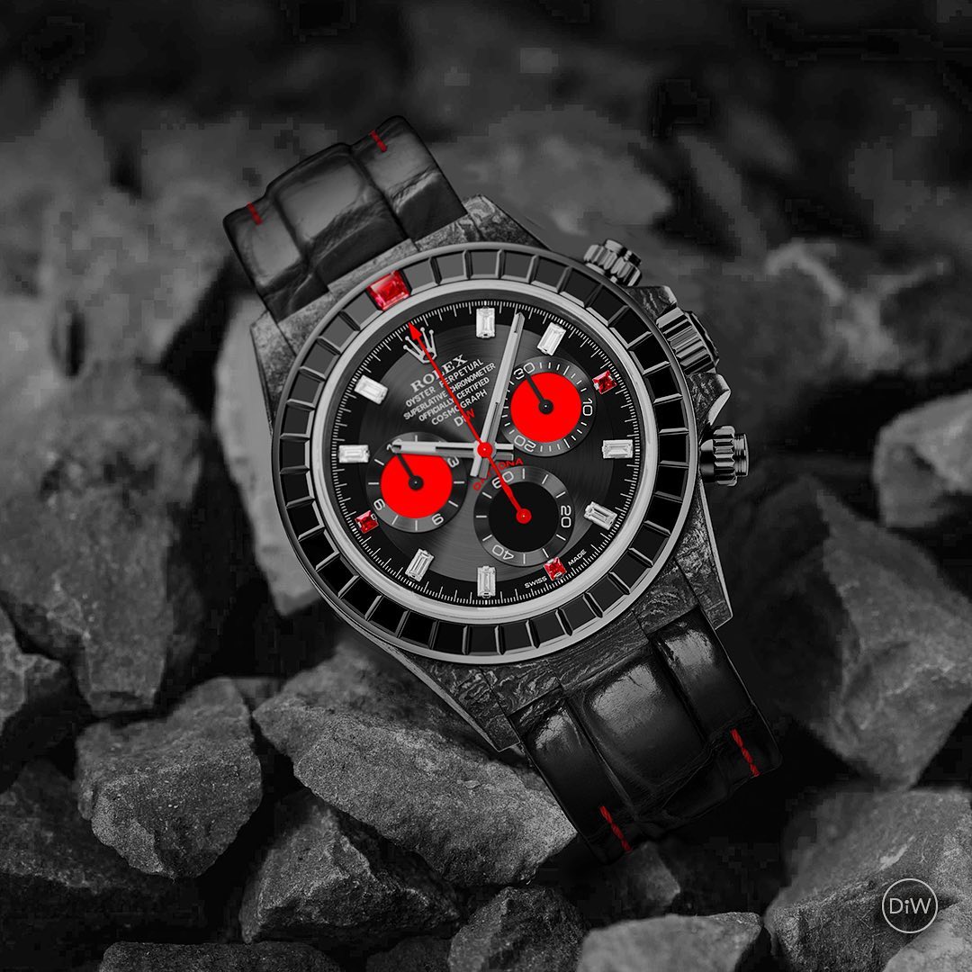 Rolex DiW Daytona RAINBOW BLACK 勞力士 地通拿 DiW | WORLDTIMER
