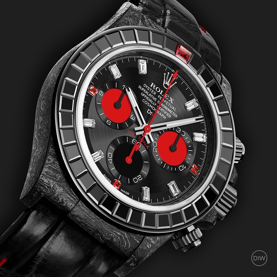 Rolex DiW Daytona RAINBOW BLACK 勞力士 地通拿 DiW | WORLDTIMER