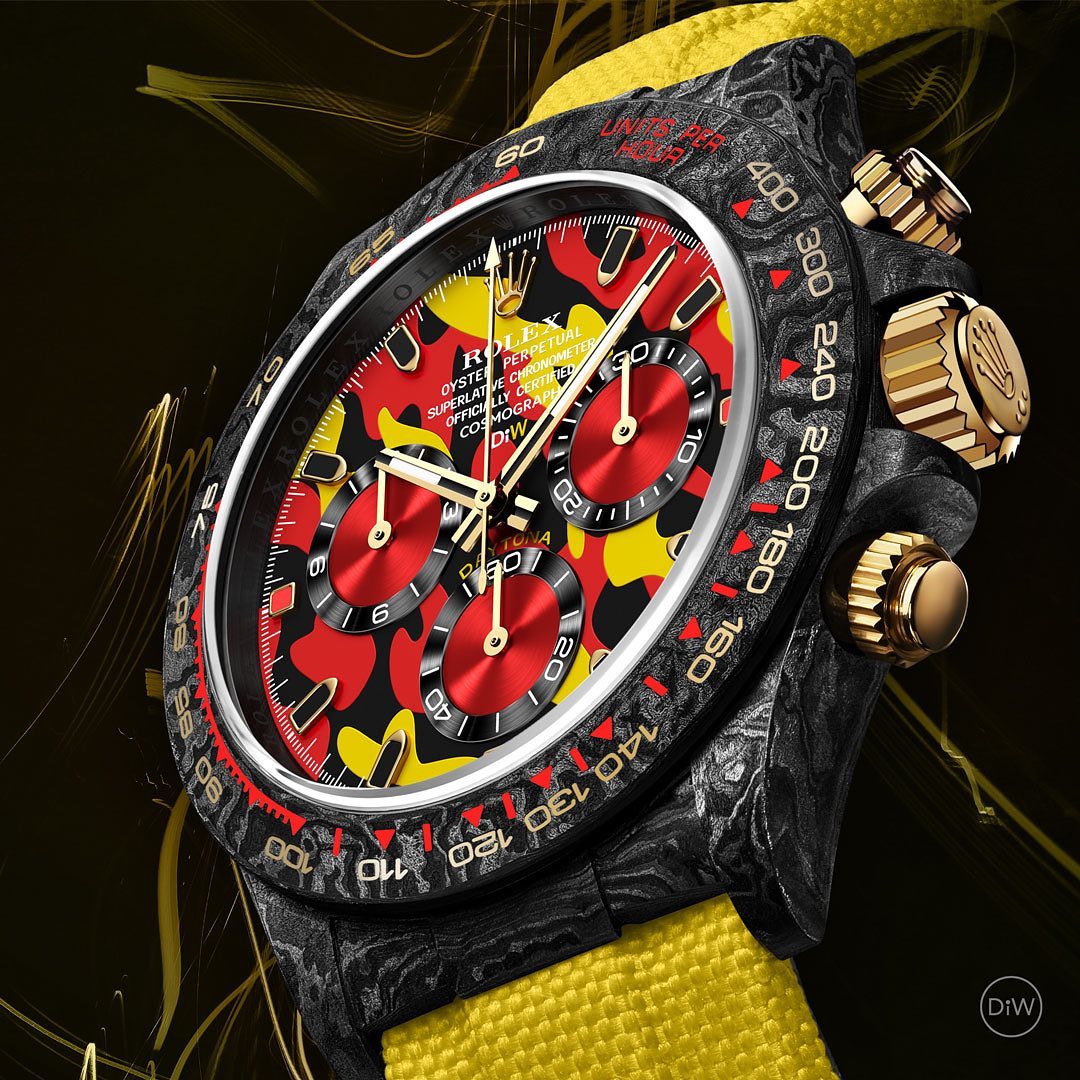 NTPT Carbon Rolex DiW Daytona MILITARY YELLOW 勞力士 地通拿 DiW | WORLDTIMER